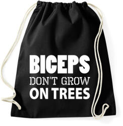 printfashion Bicepsz nem a fán terem - Sportzsák, Tornazsák - Fekete (282866)