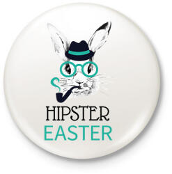 printfashion Hipster Easter - Kitűző, hűtőmágnes - Fehér (6330126)