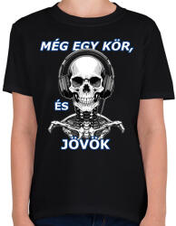 printfashion Még egy kör. . . - Gyerek póló - Fekete (15784467)