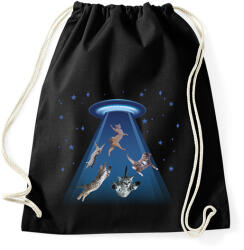 printfashion Elrabolt cicák - Sportzsák, Tornazsák - Fekete (8749427)