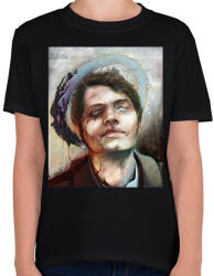 printfashion Castiel - Gyerek póló - Fekete (2543292)