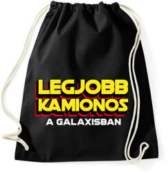 printfashion LEGJOBB KAMIONOS A GALAXISBAN - Sportzsák, Tornazsák - Fekete (11568458)
