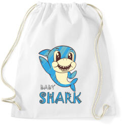 printfashion Bébi cápa - baby shark - Sportzsák, Tornazsák - Fehér (4751857)