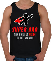 printfashion THE BIGGEST Hero IN THE WORLD - Férfi atléta - Fekete (7123627)