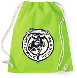 printfashion Deszkás legenda - Sportzsák, Tornazsák - Limezöld (367351)