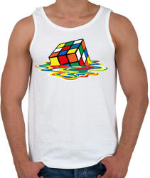 printfashion Rubic Cube - Férfi atléta - Fehér (2288465)