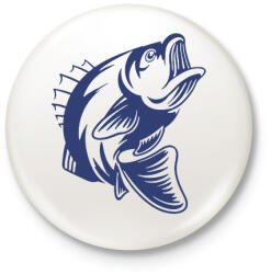 printfashion Hal/Fish - Kitűző, hűtőmágnes - Fehér (11121594)