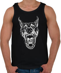 printfashion Wild wolf - Férfi atléta - Fekete (10593380)