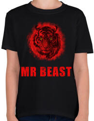 printfashion mr beast - Gyerek póló - Fekete (2131550)