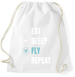 printfashion Repülés - Sportzsák, Tornazsák - Fehér (13093440)