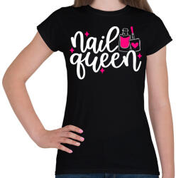 printfashion Nail Queen - Női póló - Fekete (10975024)