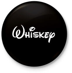 printfashion Whiskey - Kitűző, hűtőmágnes - Fekete (3096040)