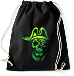 printfashion Kísértet kalóz - Sportzsák, Tornazsák - Fekete (1067771)