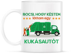 printfashion Láttam egy kukásautót - Bögre - Fehér (16171486)