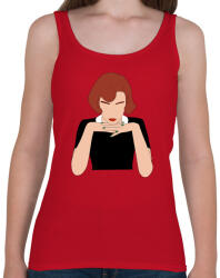 printfashion The Queen's Gambit - Női atléta - Cseresznyepiros (4818297)