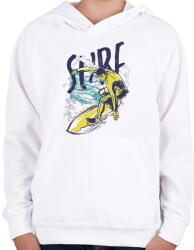 printfashion Szörf - summer sport surf - Gyerek kapucnis pulóver - Fehér (5614396)