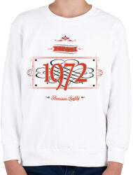 printfashion since-1972-red-black - Gyerek pulóver - Fehér (529108)