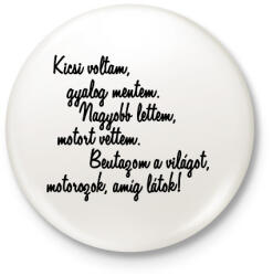 printfashion KICSI VOLTAM - Kitűző, hűtőmágnes - Fehér (5762265)