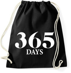 printfashion 365 days logo - Sportzsák, Tornazsák - Fekete (2765949)