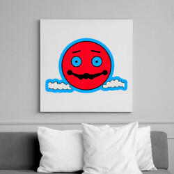 printfashion DSL Cloud Smiley #4 - Vászonkép - Fehér (15987549)
