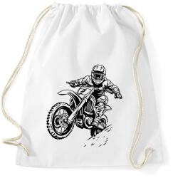 printfashion motocross - Sportzsák, Tornazsák - Fehér (16153755)