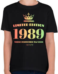 printfashion 1989 - Gyerek póló - Fekete (4466700)