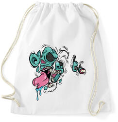 printfashion Zombie - Sportzsák, Tornazsák - Fehér (14057394)