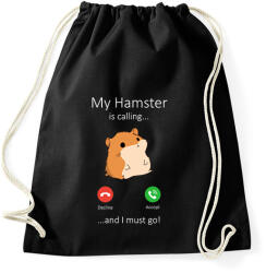 printfashion A hörcsögöm hív - Sportzsák, Tornazsák - Fekete (14486926)