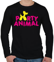 printfashion Partiállat - Férfi hosszú ujjú póló - Fekete (1150734)