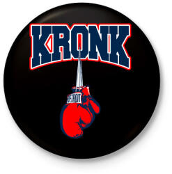 printfashion Kronk - Kitűző, hűtőmágnes - Fekete (3101234)