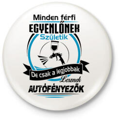 printfashion Autófényező születésnap - Kitűző, hűtőmágnes - Fehér (3077896)