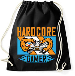 printfashion Hardcore gamer - Sportzsák, Tornazsák - Fekete (2665633)