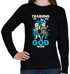printfashion GOD MODE - Női pulóver - Fekete (519777)