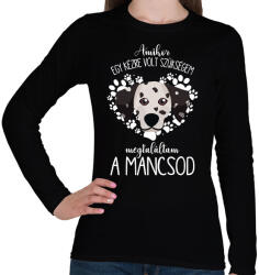 printfashion Megtaláltam a mancsod - Dalmata - Női hosszú ujjú póló - Fekete (5453612)