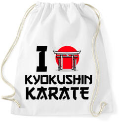 printfashion I love Kyokushin Karate - Sportzsák, Tornazsák - Fehér (9447278)