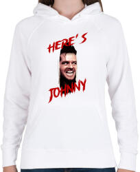 printfashion Here's Johnny - Női kapucnis pulóver - Fehér (16623853)