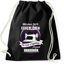 printfashion Legjobbak lesznek varrónők - Sportzsák, Tornazsák - Fekete (1974090)