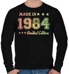 printfashion 1984 - Férfi pulóver - Fekete (6168849)