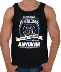 printfashion Csak a legjobbak lesznek anyukák - Férfi atléta - Fekete (4817616)