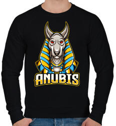 printfashion anubis - Férfi pulóver - Fekete (13664942)
