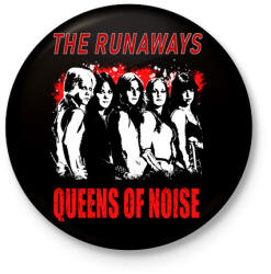 printfashion THE RUNAWAYS STENCIL - Kitűző, hűtőmágnes - Fekete (3668842)