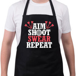 printfashion Célozz, lőjj - Kötény - Fekete (11742488)