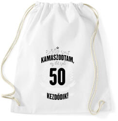 printfashion kamasz-50-black-white - Sportzsák, Tornazsák - Fehér (604773)