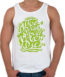 printfashion Az álmok sosem halnak meg - The dreams - Férfi atléta - Fehér (4355127)
