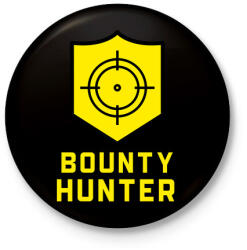 printfashion Bounty Hunter - Kitűző, hűtőmágnes - Fekete (3265864)