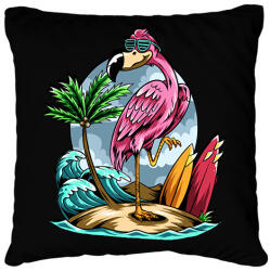 printfashion flamingo - Párnahuzat, Díszpárnahuzat - Fekete (13660121)