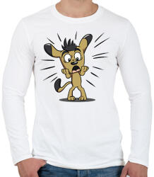 printfashion Kutya - Férfi hosszú ujjú póló - Fehér (10295366)