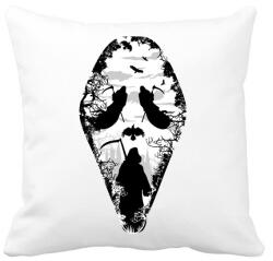 printfashion Kaszás arca - Párnahuzat, Díszpárnahuzat - Fehér (380766)