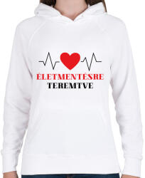 printfashion Életmentésre teremtve - Női kapucnis pulóver - Fehér (7223977)