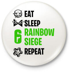 printfashion Rainbow Six Siege - Kitűző, hűtőmágnes - Fehér (3081324)